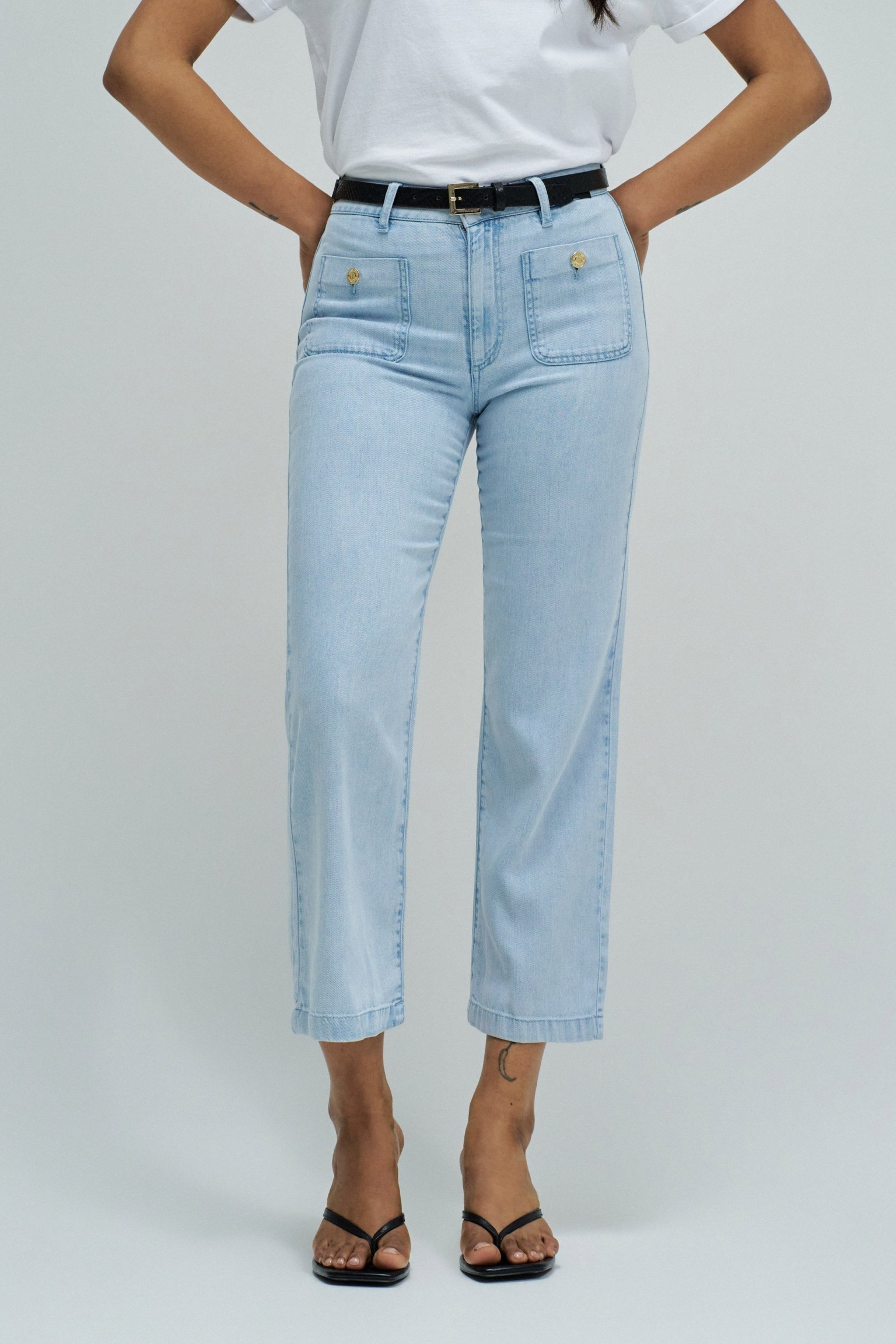 Pantalon SALSA en lightdenim – Image 2